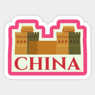 China landmark design Sticker